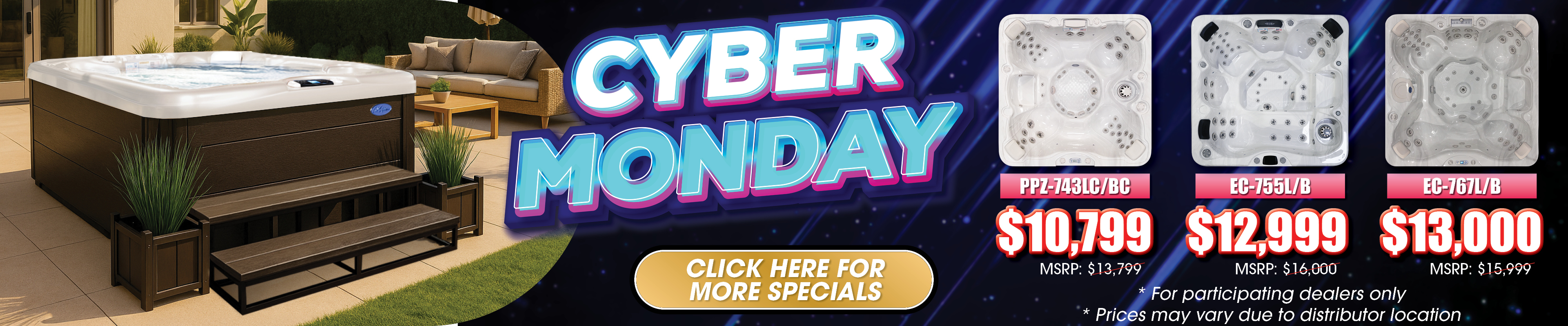 Calspas hot tub being used in a family setting - Marquisville