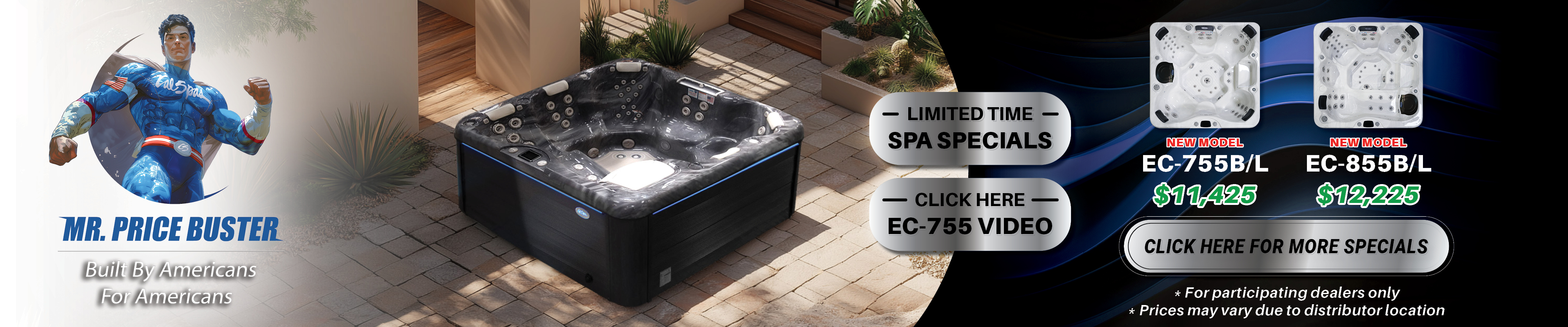 Calspas hot tub being used in a family setting - Marquisville